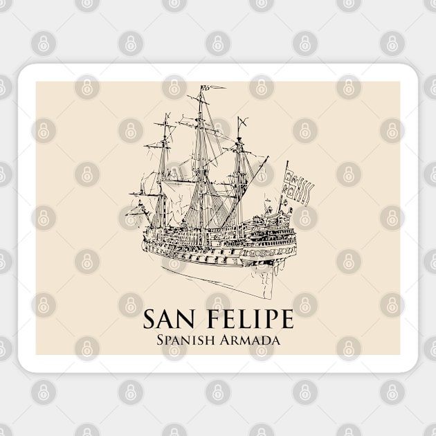 San Felipe Spanish Armada Magnet by Lakeric